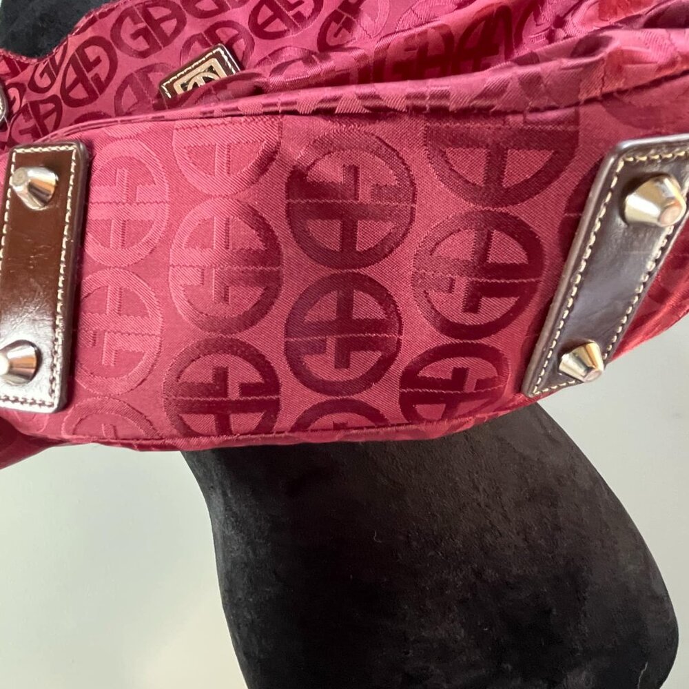 Giani Bernini Burgundy Jacquard Vintage Slouchy Shoulder Bag Witchy WhimsyFairy - Picture 4 of 16